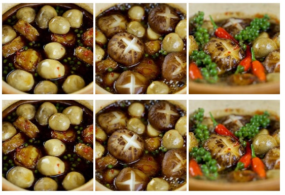 Nấm rơm kho tiêu xanh